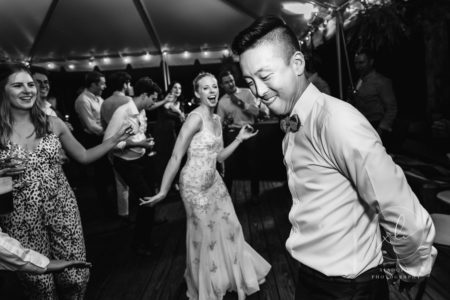 People dancing at wedding reception