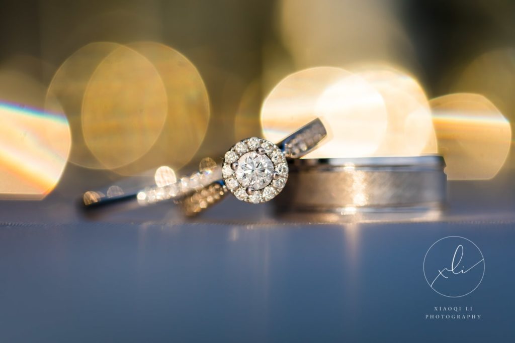 wedding bands and ring details shot