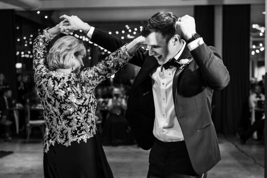 groom dancing with mother 