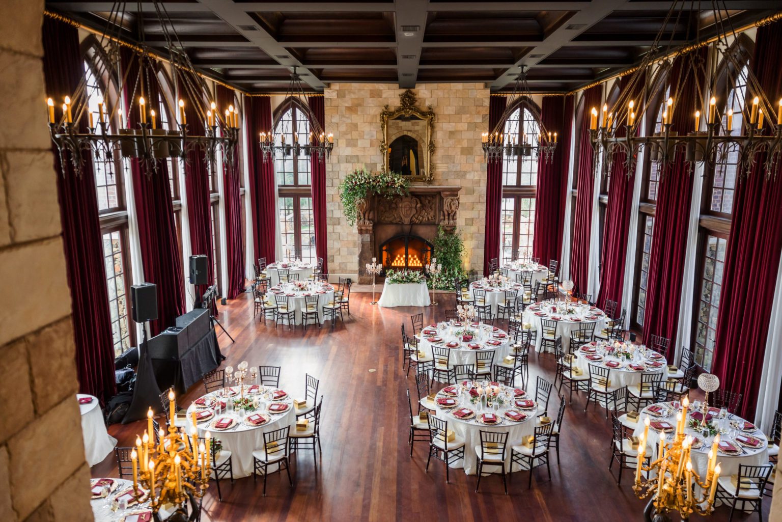 Dover Hall ballroom wedding reception at top Richmond Wedding venues